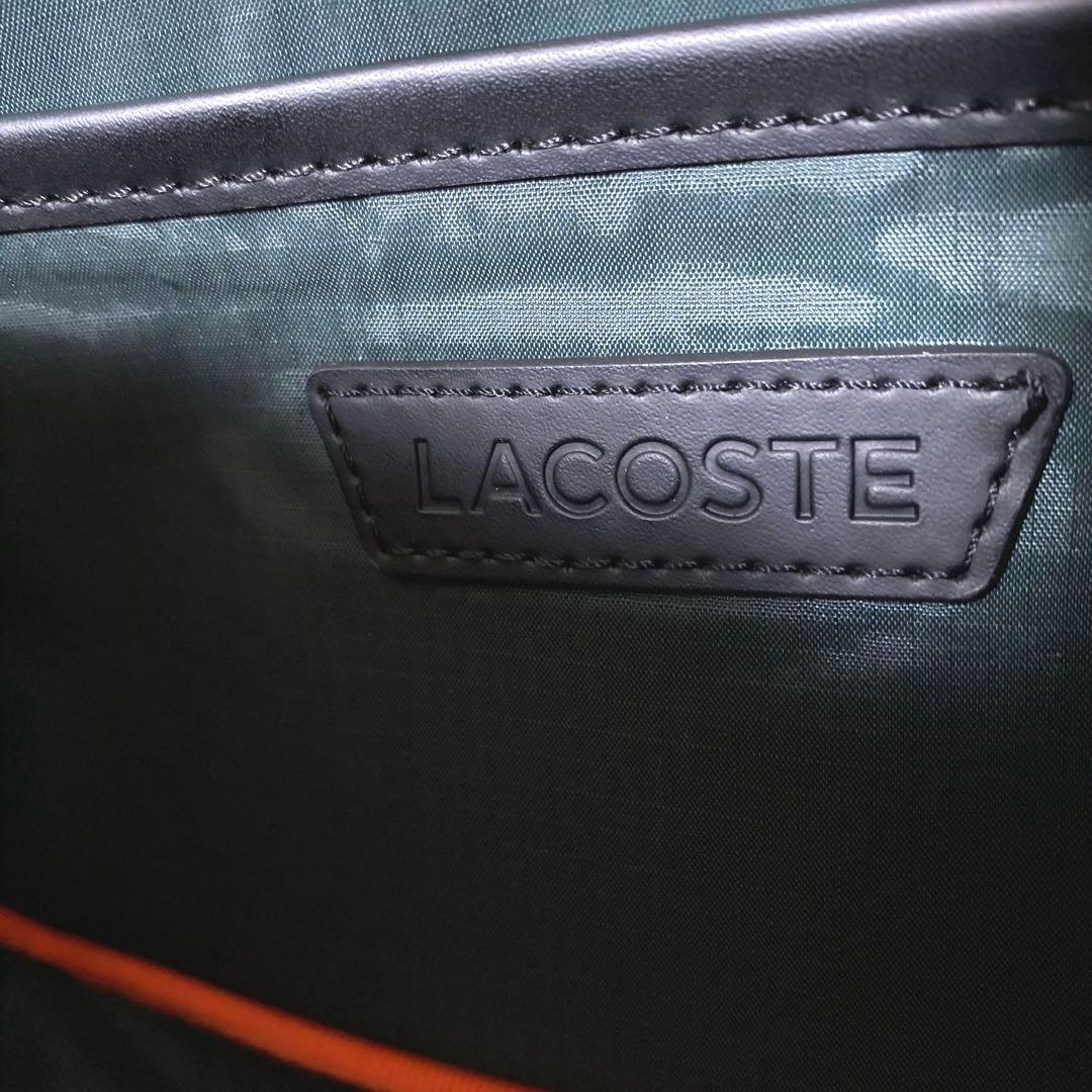 極美品】LACOSTE ラコステ モノグラム総柄 ボディバッグ ショルダーバッグ