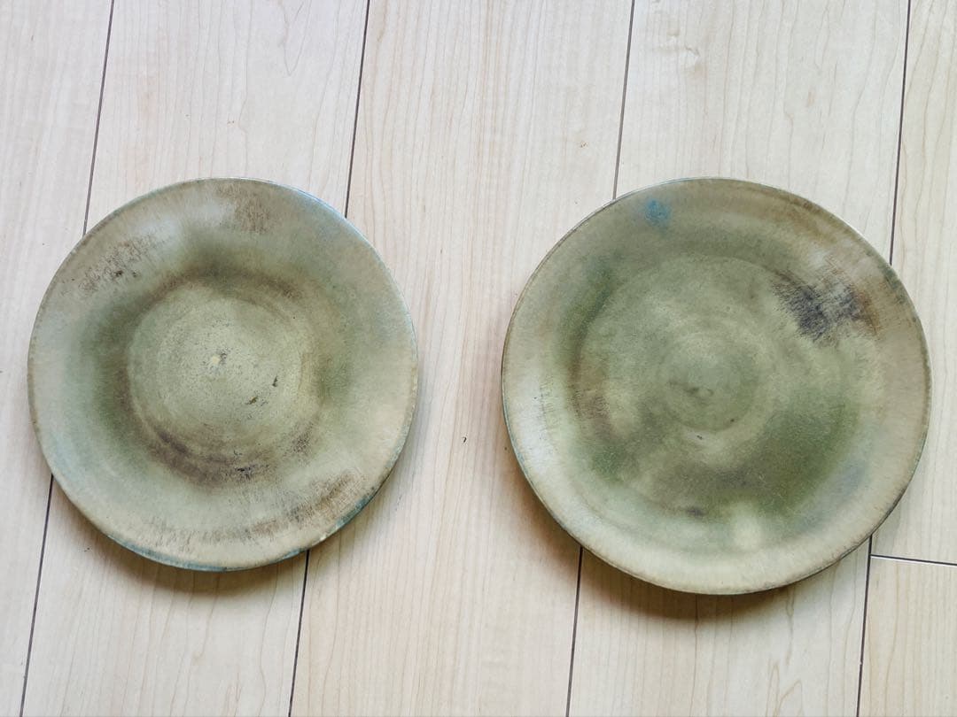 中園晋作さん22cm 平皿　2枚セット