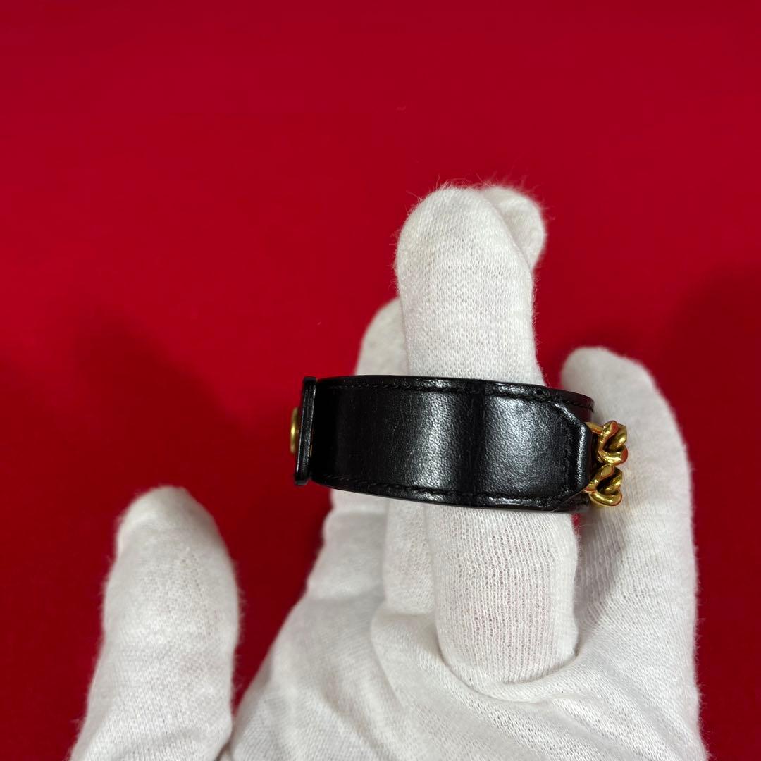 サンローラン　SAINT LAURENT チェーンレザーブレスレット