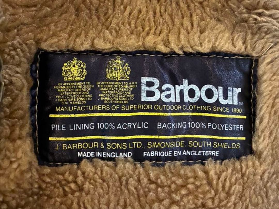 バブアー　ゲームフェア　Barbour GAMEFAIR ボアライナー付き　38