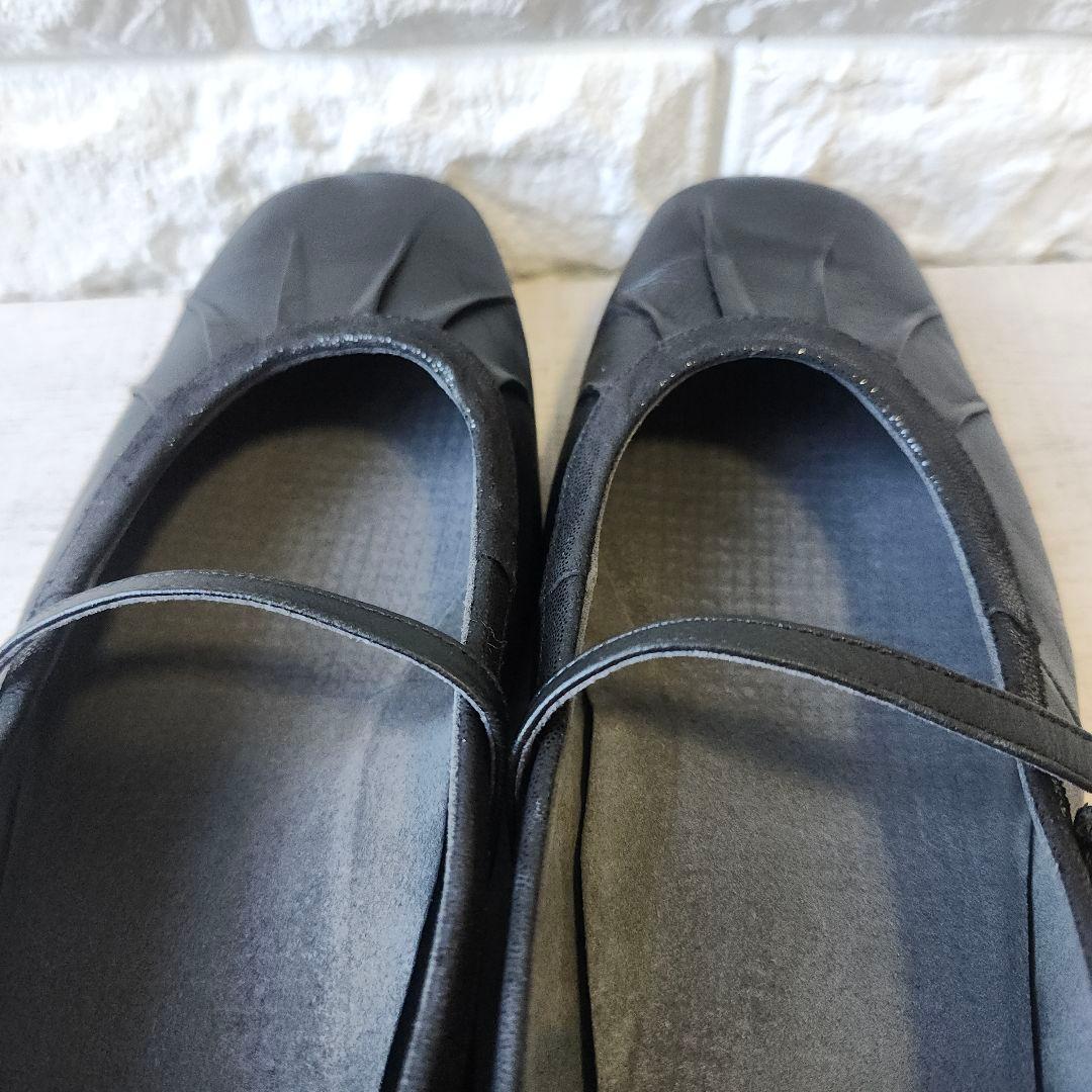 美品 asics walking✨コンフォートストラップパンプス 黒 4E