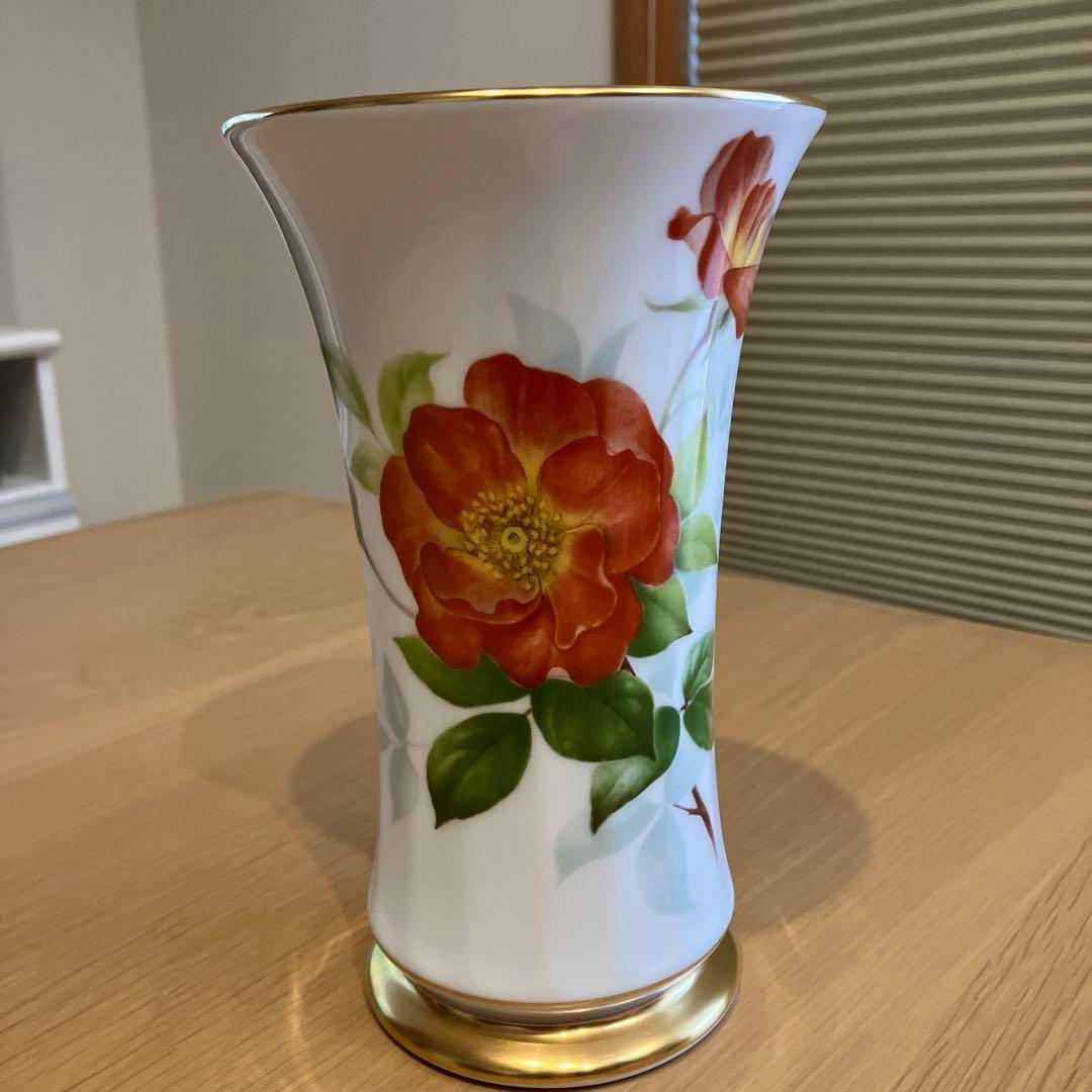 《新品》　大倉陶園　プリンセスミチコ　バラ　薔薇　花瓶　希少　レア