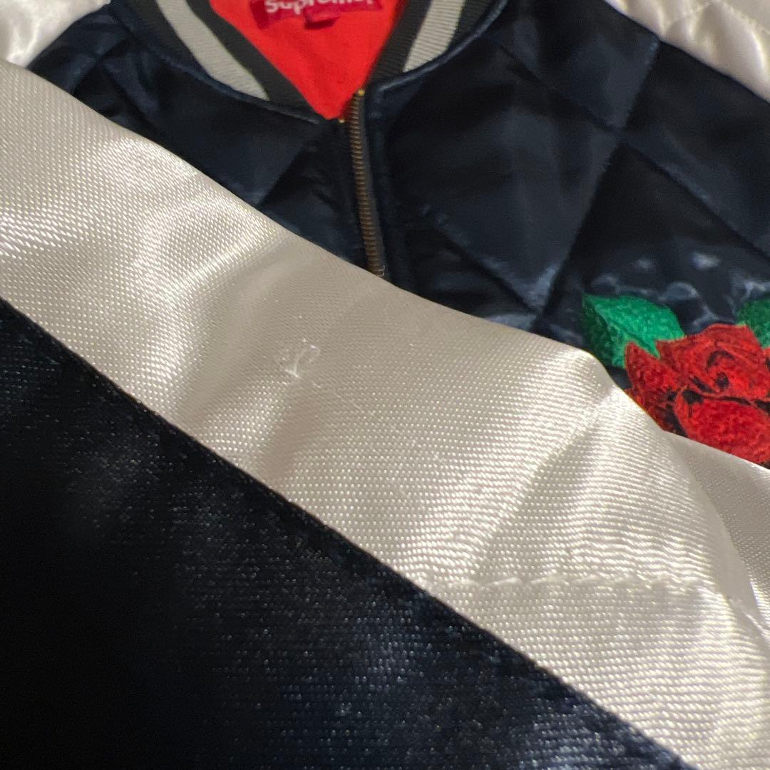 シュプリーム　Quilted Satin Bomber 13aw スカジャン
