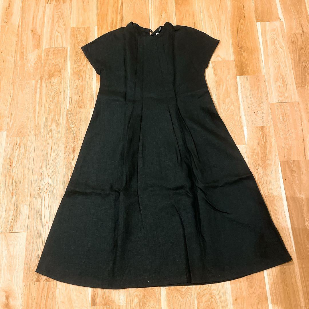 【極美品】Kasumi Yaoita ヤオイタカスミ　リネンワンピース　ブラック