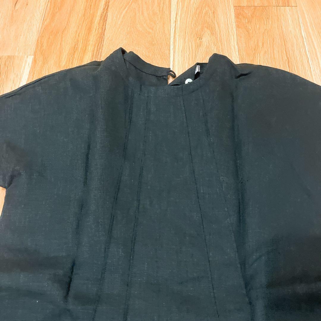 【極美品】Kasumi Yaoita ヤオイタカスミ　リネンワンピース　ブラック