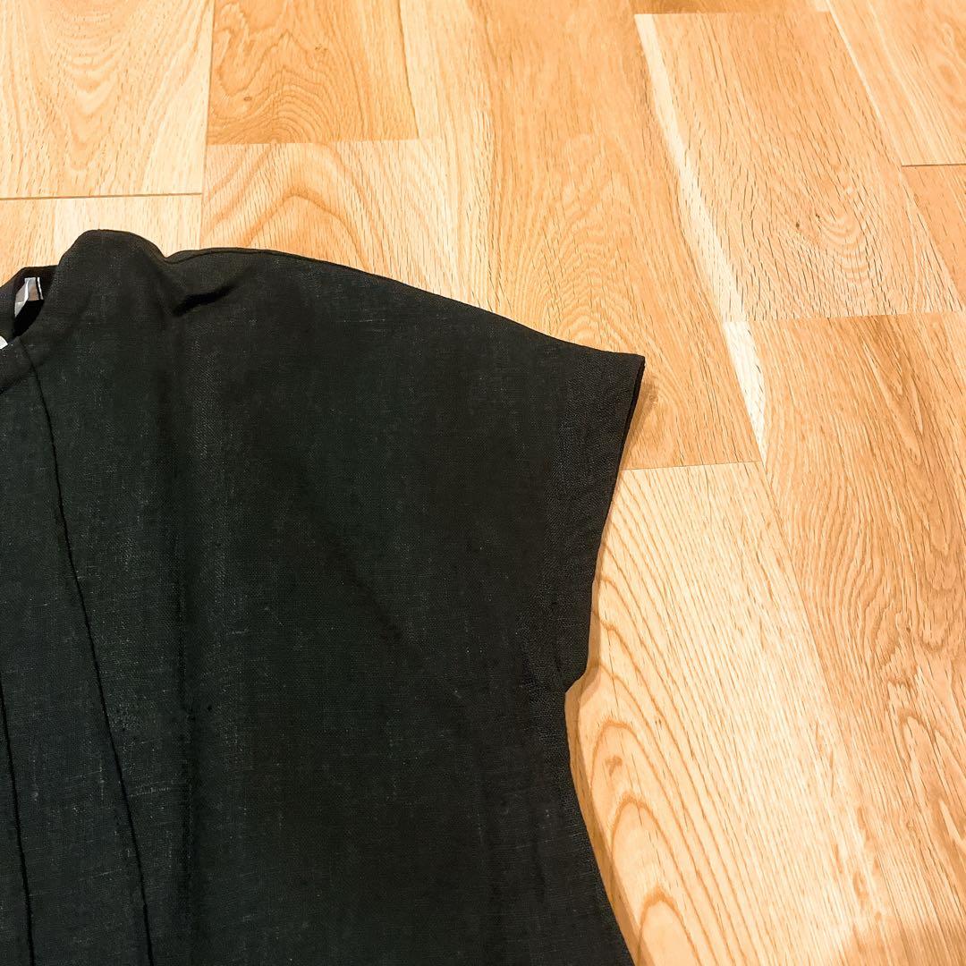 【極美品】Kasumi Yaoita ヤオイタカスミ　リネンワンピース　ブラック