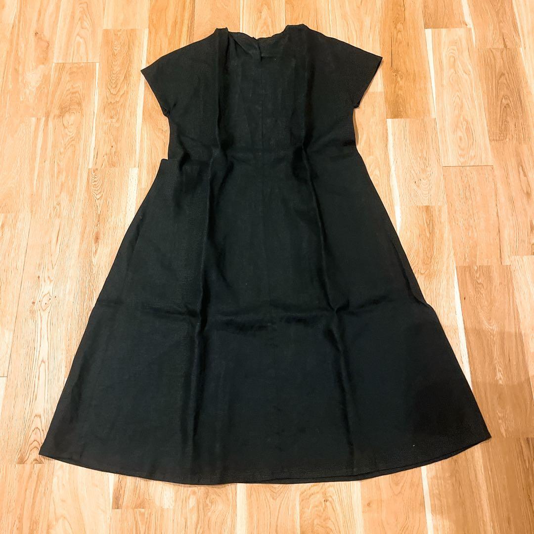 【極美品】Kasumi Yaoita ヤオイタカスミ　リネンワンピース　ブラック