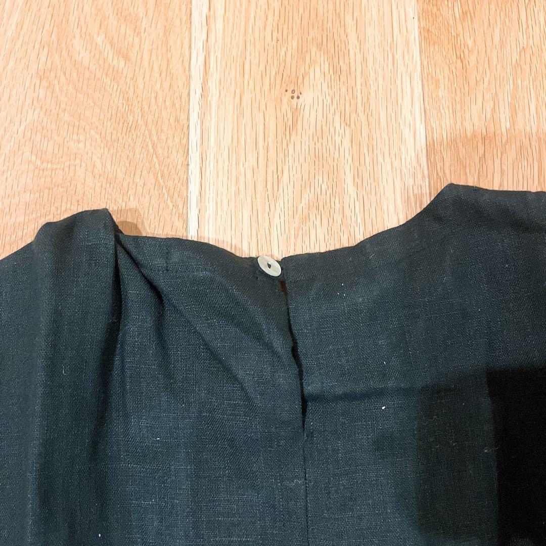 【極美品】Kasumi Yaoita ヤオイタカスミ　リネンワンピース　ブラック