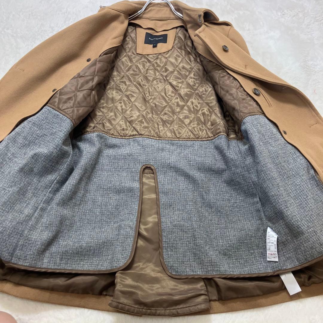 美品 バナナリパブリック 2way ライナー付 ウール キャメル トレンチコート