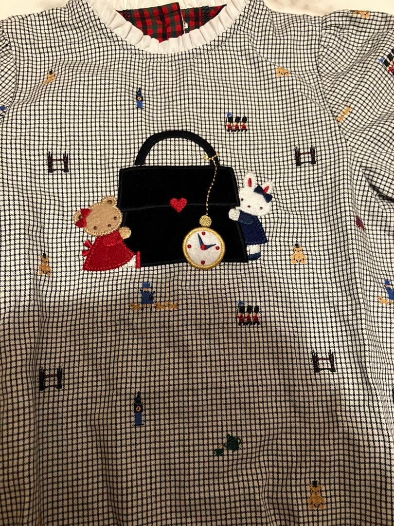 ファミリア　長袖ワンピース　90