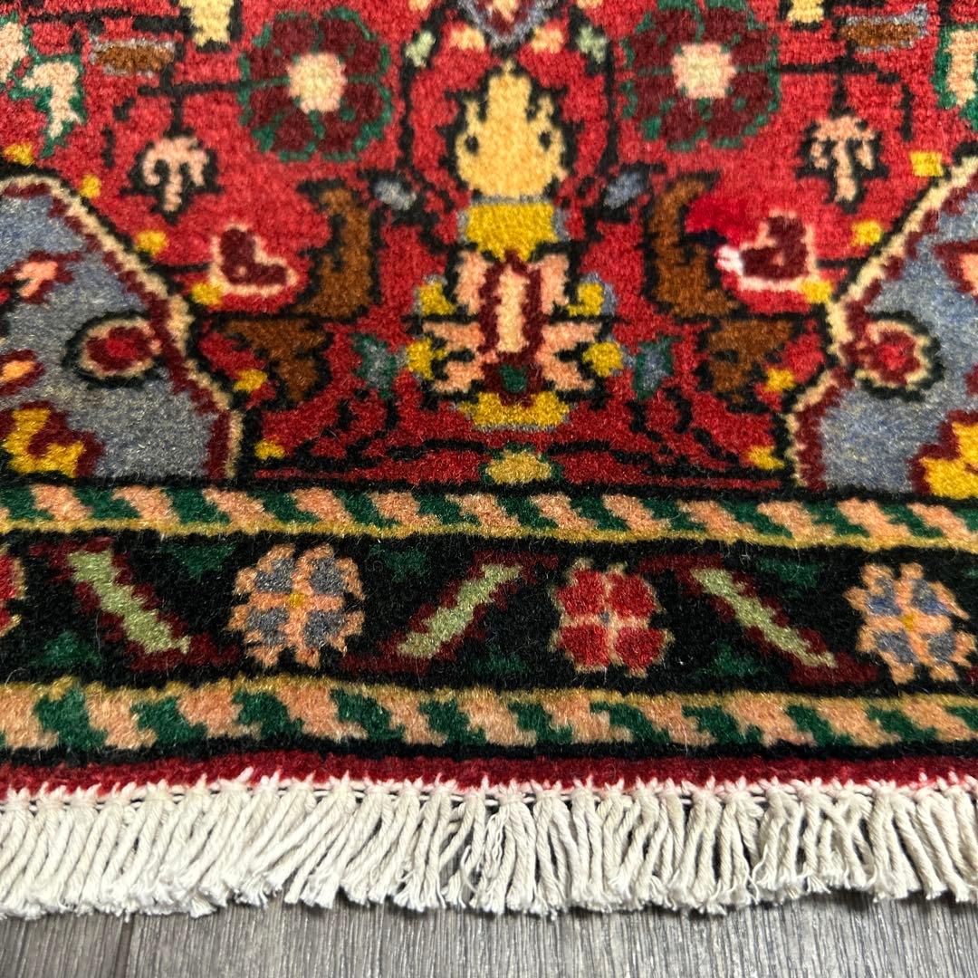 78x49ペルシャ絨毯年代織りハマダン絨毯ヴィンテージ絨毯