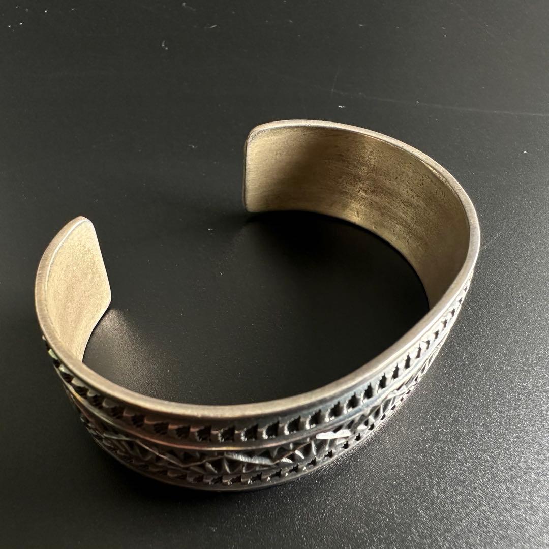 NAVAJO Sunshine Reeves スタンプワークバングル 20mm幅