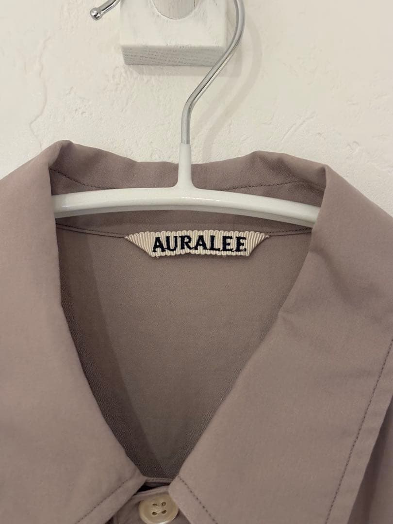 トップス AURALEE WASHED FINK TWILL BIG SHIRTS 5