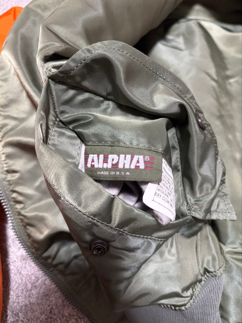 80s旧タグALPHA MA-1フライトジャケットUSA製 ヴィンテージ