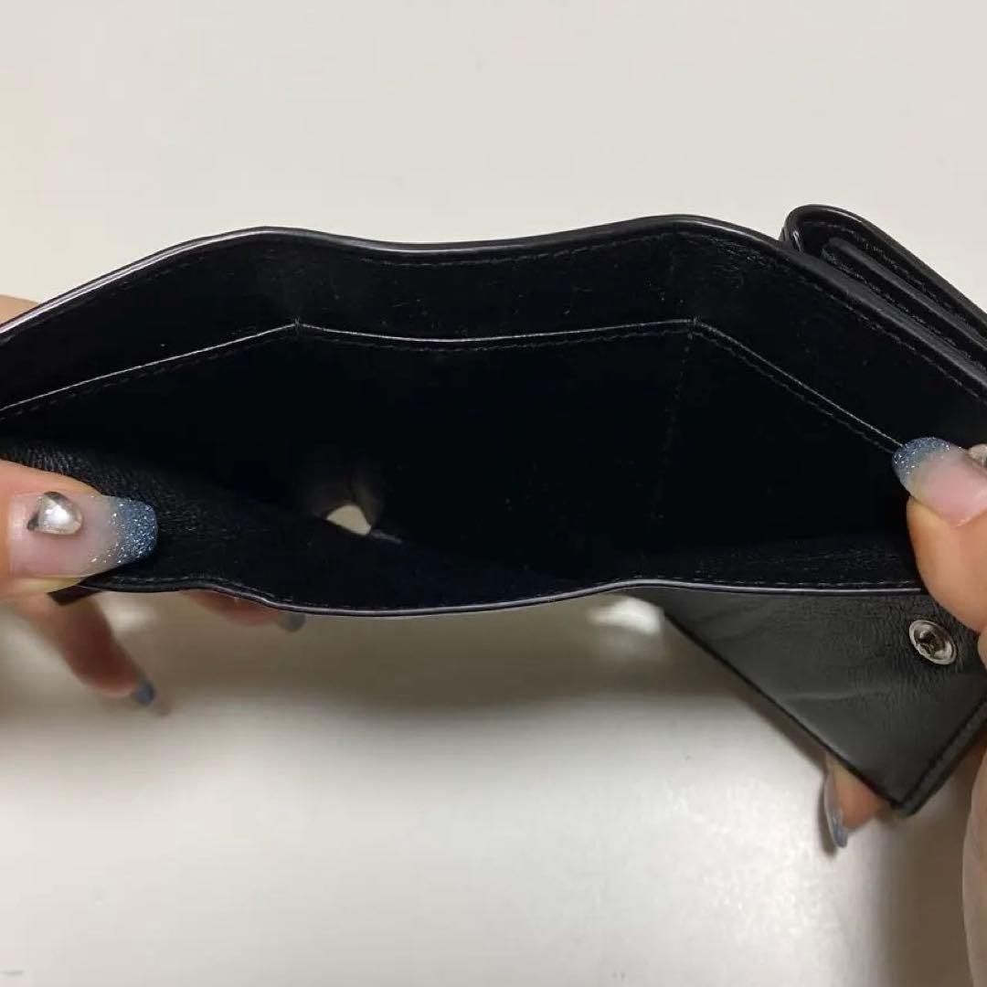 【美品】【箱付き】BALENCIAGA 財布 ミニウォレット 黒