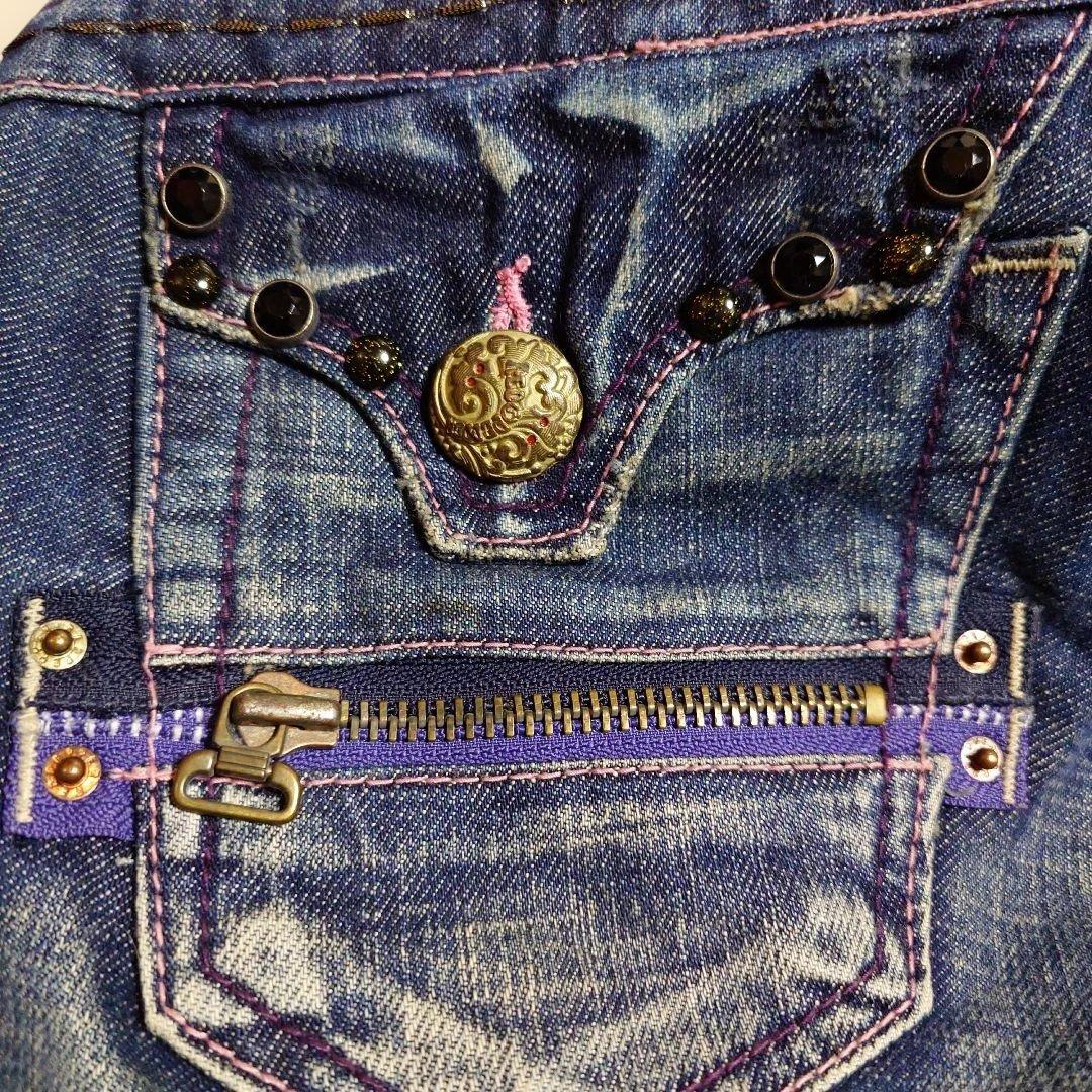 REDPEPPER　ブーツカット デニム　y2k 豹柄　新品同様！超希少　27