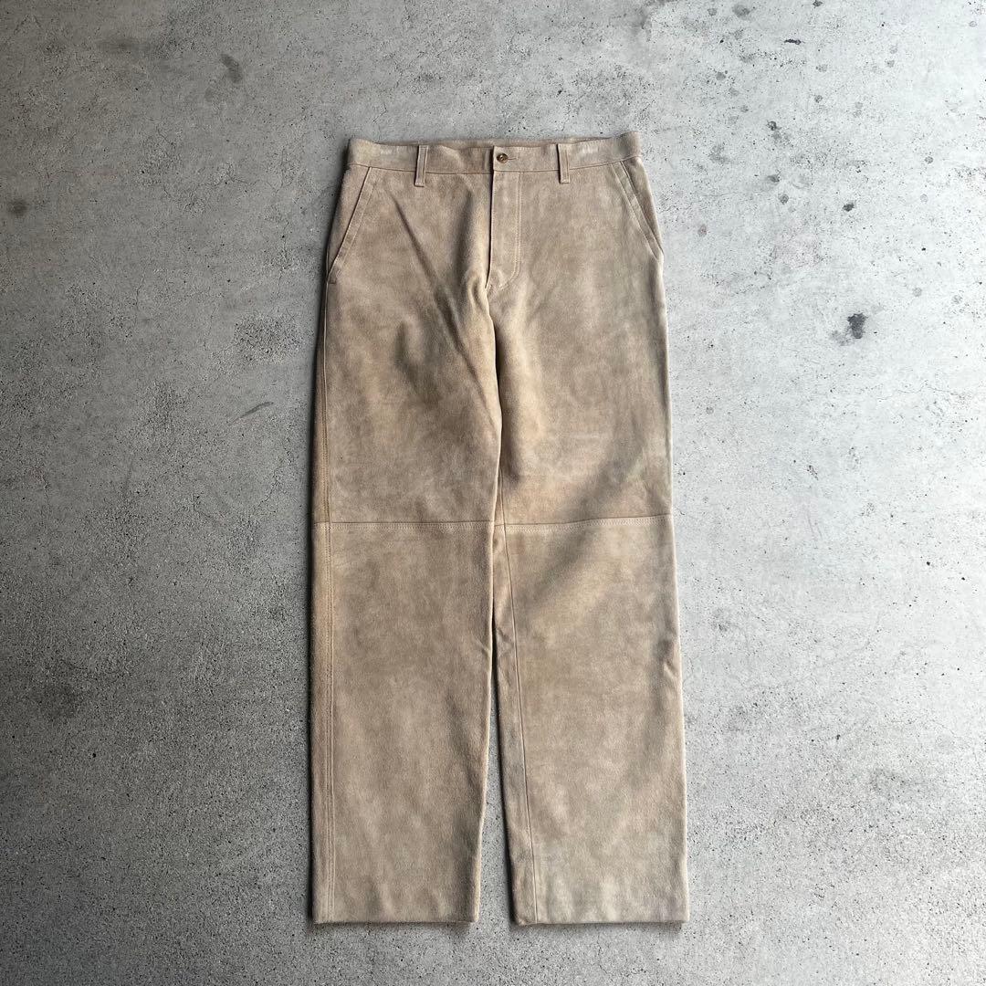 コムデギャルソンオム 田中オム ad2000 レザーパンツ スエード 牛革