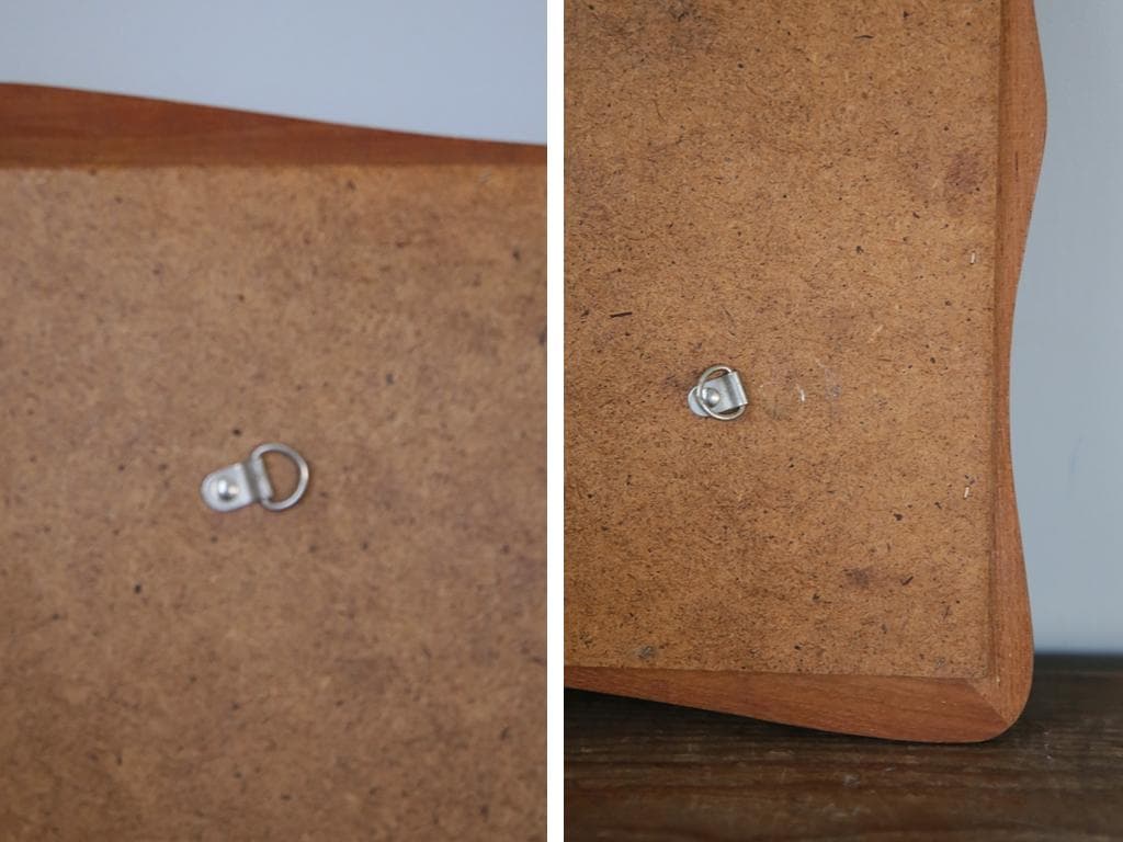 英国アンティークチークウォールミラー/木製壁掛け鏡/立鏡/姿見(91-201)