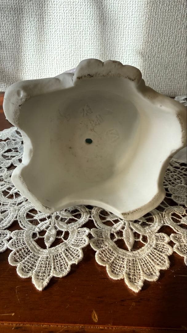 アンティーク フランス レトゥ モージェ ビスク磁器聖母像