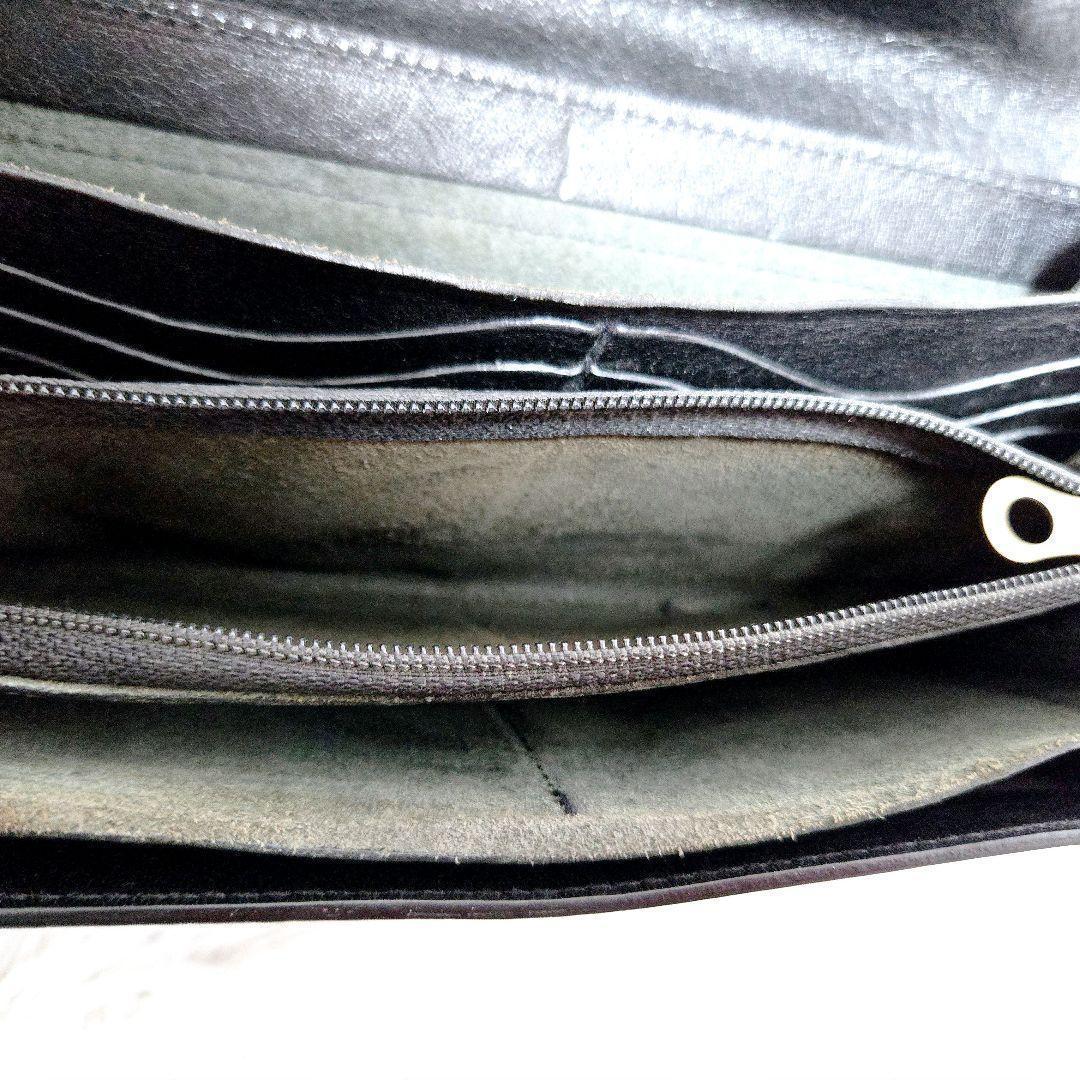 限定値下☆IL BISONTE イルビゾンテ 長財布 本革 黒 金ボタン 定番