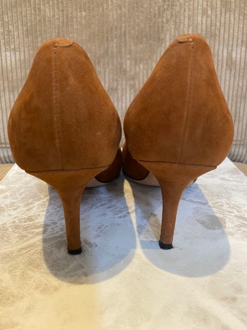 美品★PELLICO ブラウン スエード パンプス 36.5