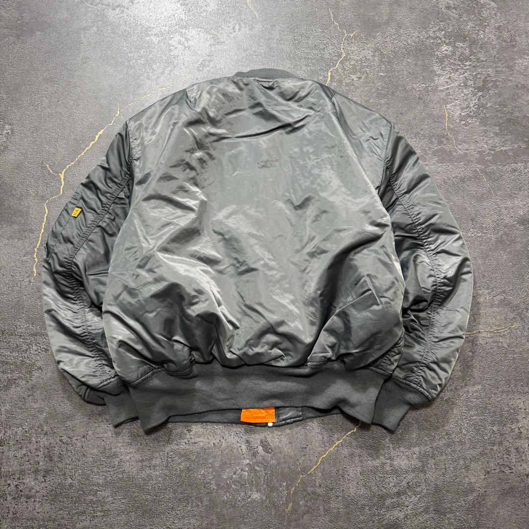 KNOX ARMORYシルバーグレーalphaアルファMA-1フライトジャケット