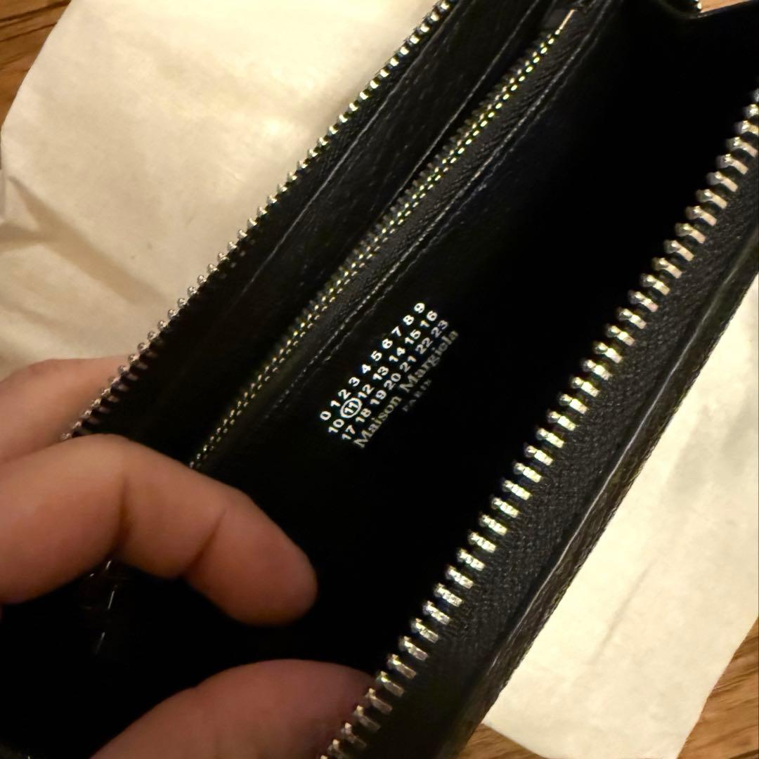 長財布　ブラック　レザー　マルジェラ　MAISON MARGIELA