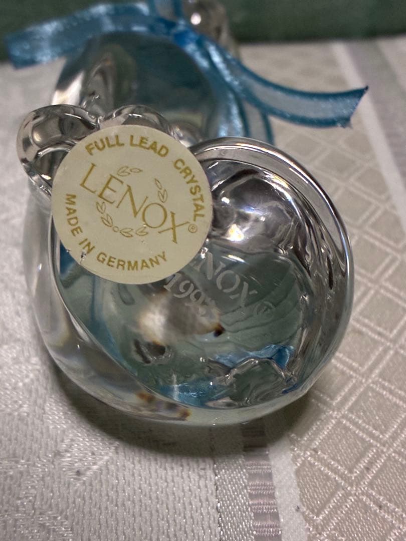 Lenox★レノックス★ドイツ製★猫★クリスタル★置物★ペーパーウェイト★