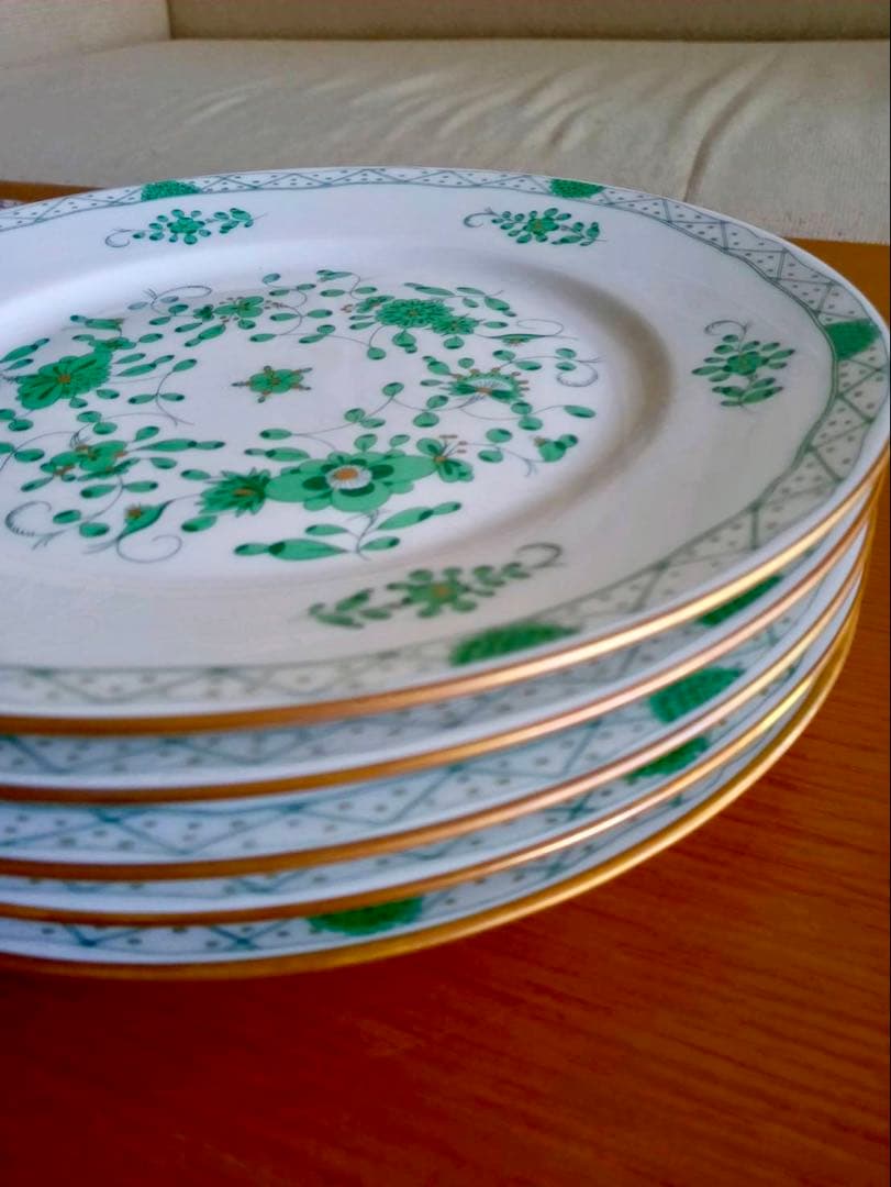 極美　レイノー　リモージュ インドの華　５枚　フランス