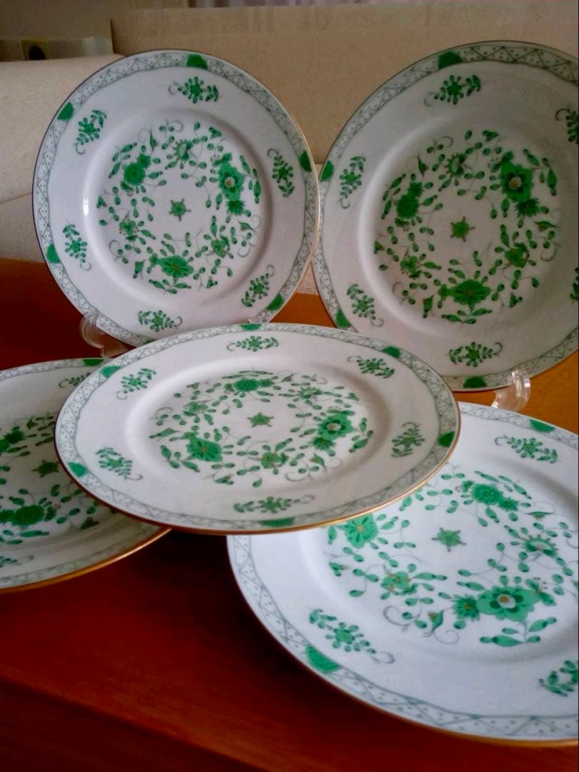 極美　レイノー　リモージュ インドの華　５枚　フランス