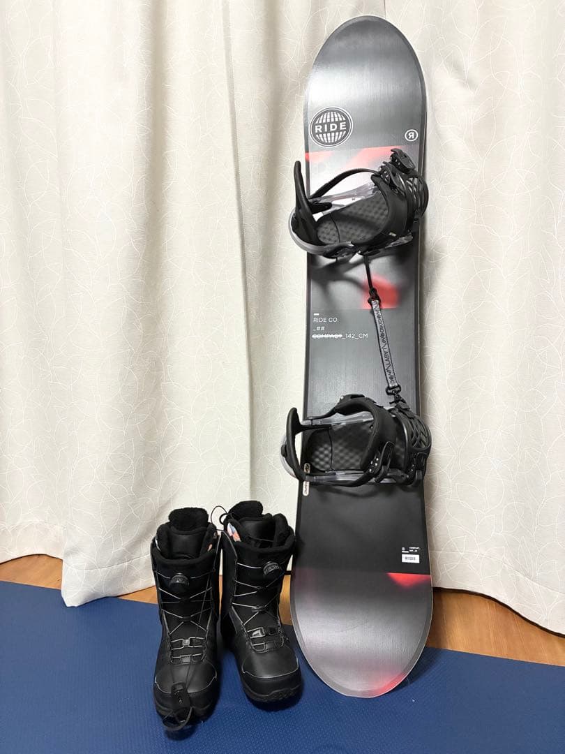 美品！RIDE スノーボード 3点セット レディース 142 ブーツ24.5cm