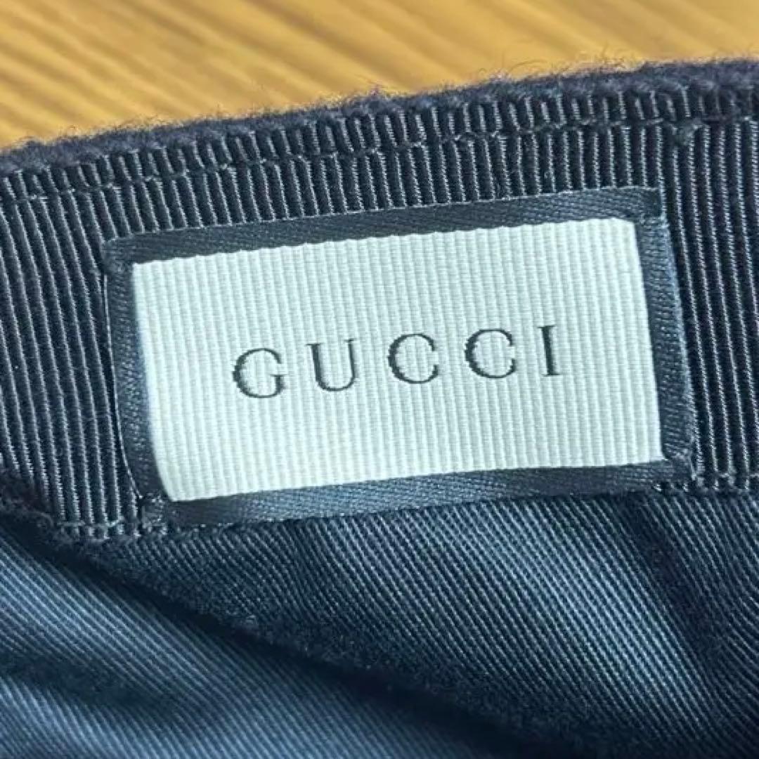 【美品】GUCCI キャップ 59cm 巾着付き