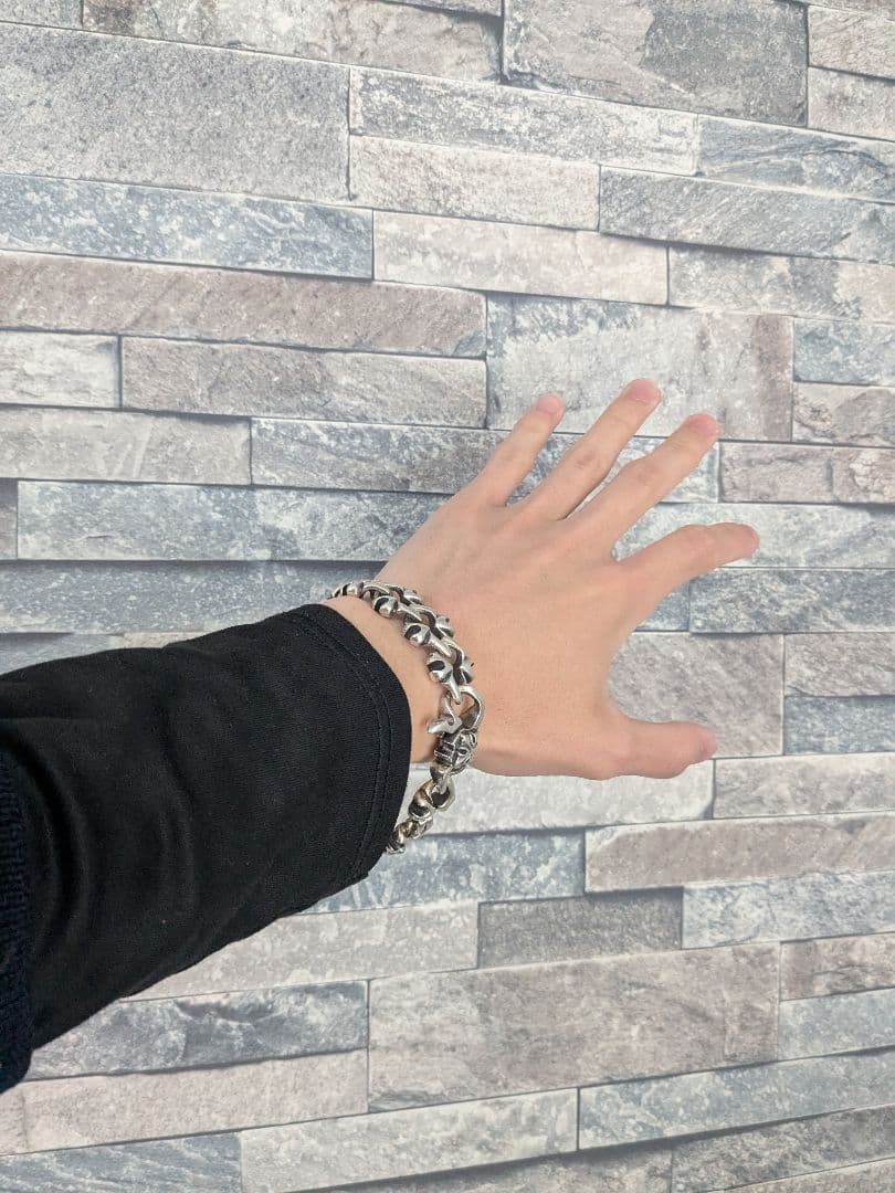 925シルバーブレスレット　 クロス 00s