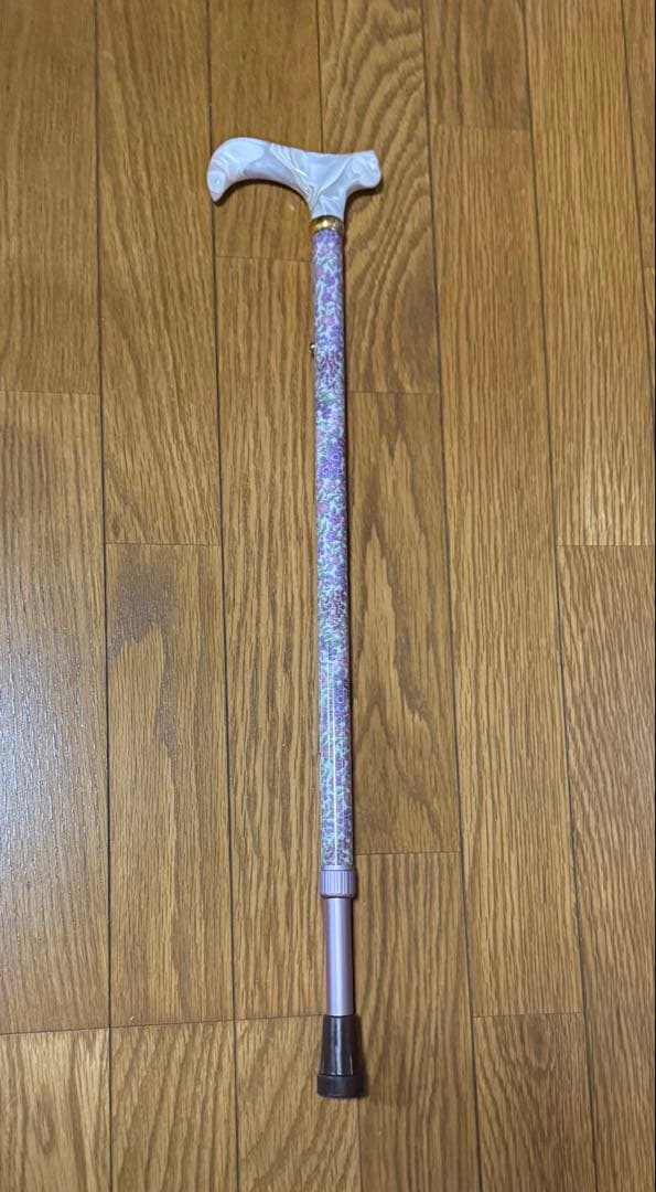英国リバティプリントを纏った美しいステッキ(杖)
