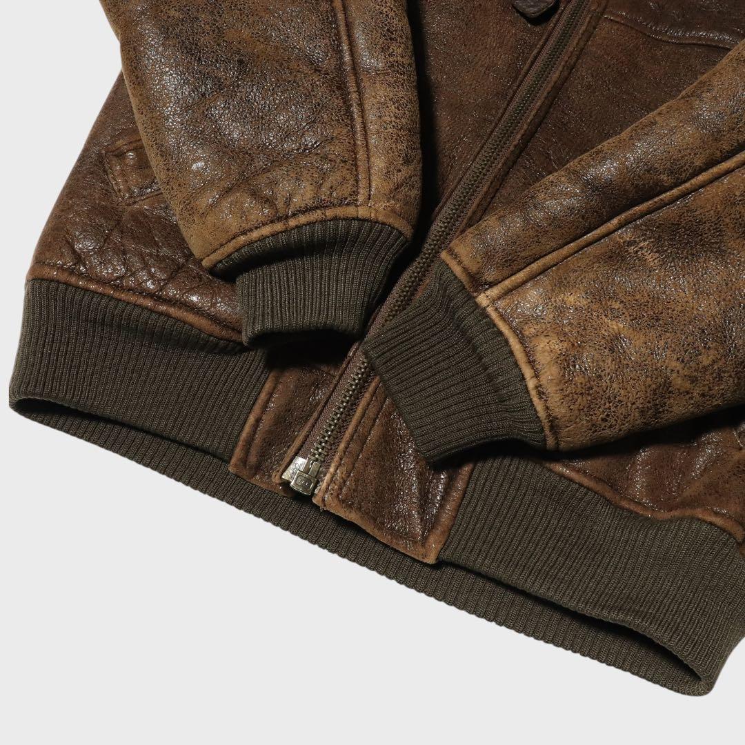 80s★B-6 ムートンジャケット★フライト★ボンバー★VINTAGE★USA産