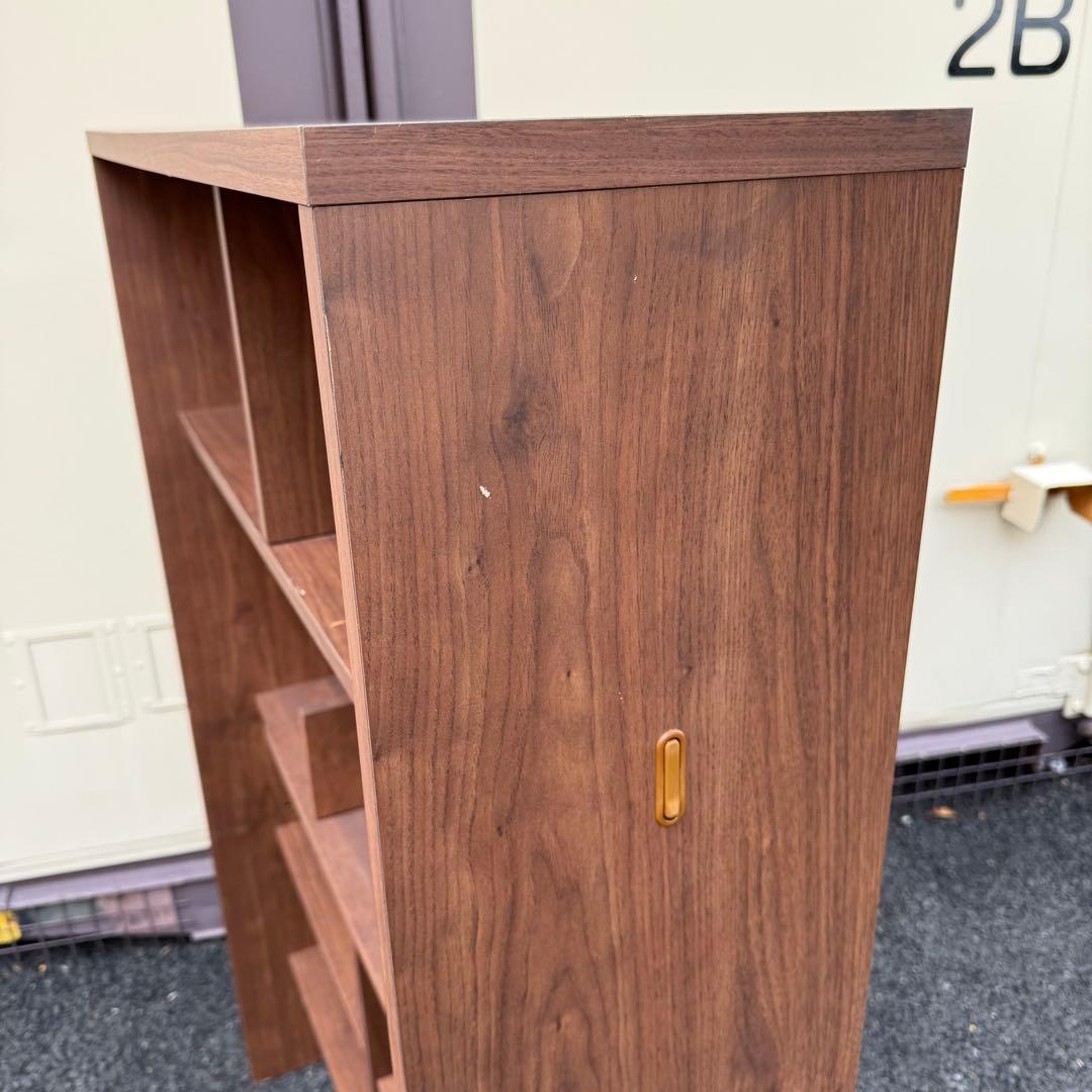 堀田木工所　無垢　アルダー材　デスク棚　ラック　本棚　ウォールナット