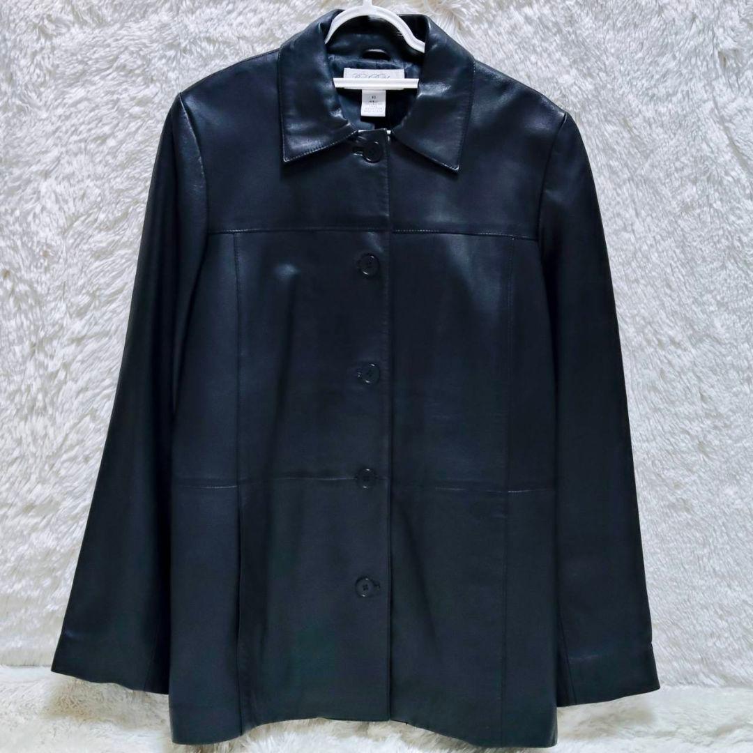 ブルックスブラザーズ カーコート ラムレザー ブラック 美品