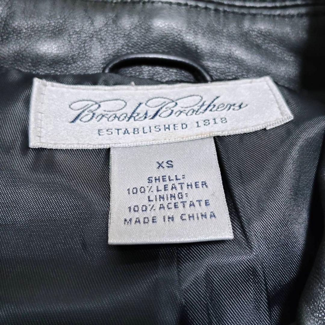 ブルックスブラザーズ カーコート ラムレザー ブラック 美品