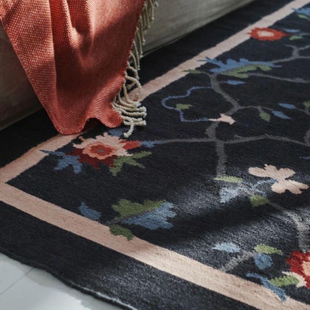 KLOCKBUSKE クロックブスケ ラグ 平織り IKEA