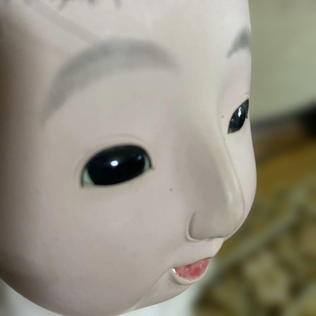 古い市松人形　４２ｃｍ　英山作　大正？　にっこり明るい　おまとめ割引　おかっぱ