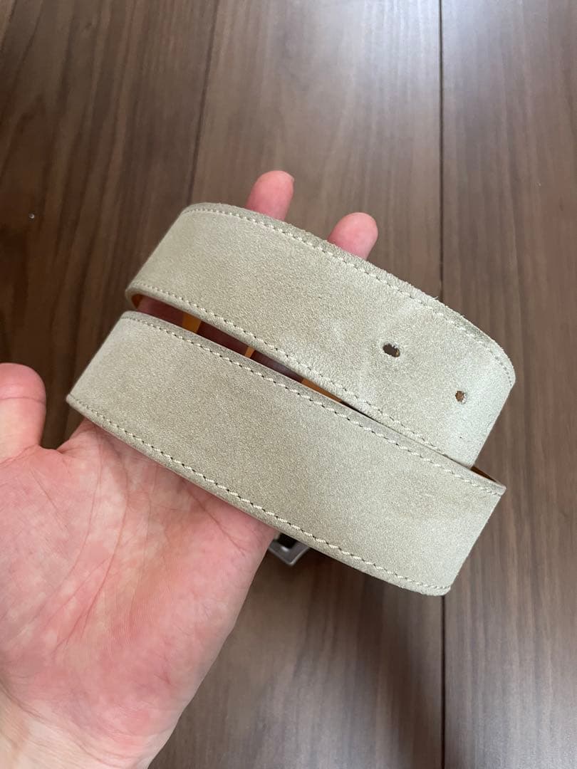 Dior Homme Dバックル　ベルト　スエード　レア　ディオール　オム