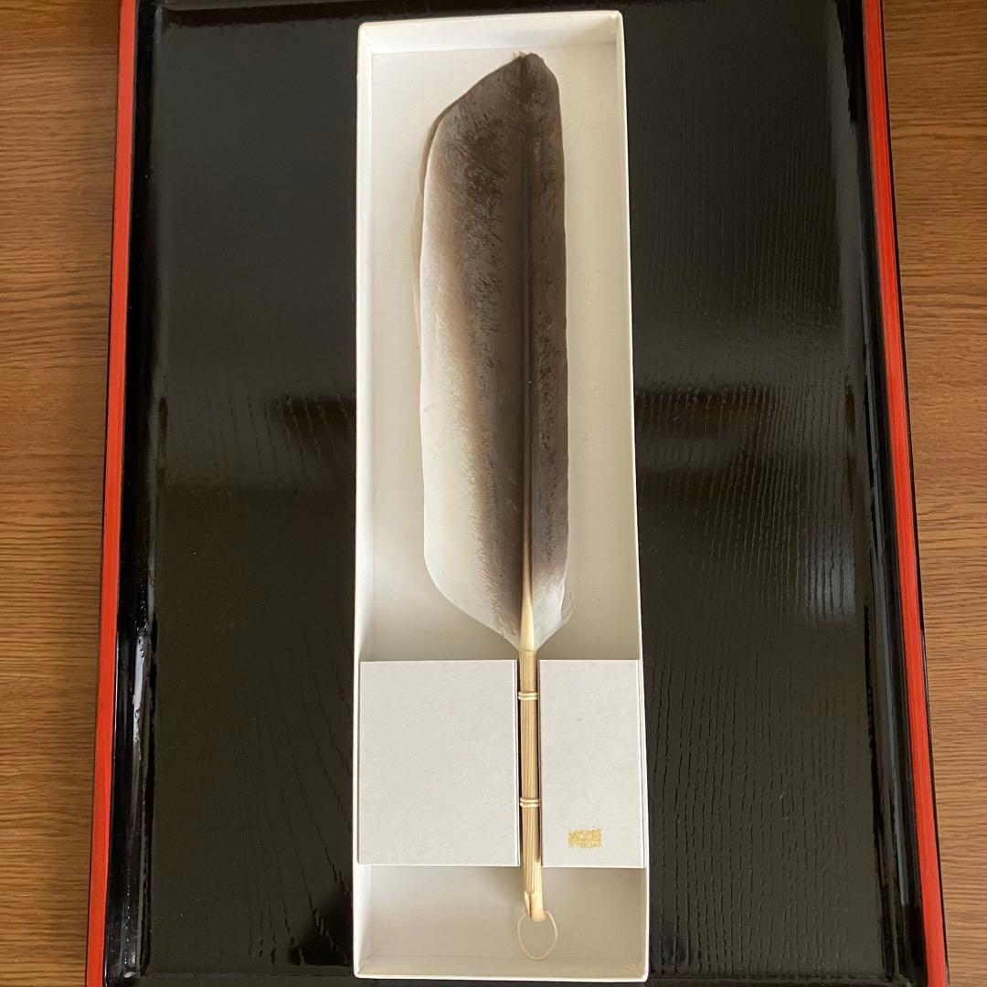 お値下げ 茶道具 羽箒 大鶴