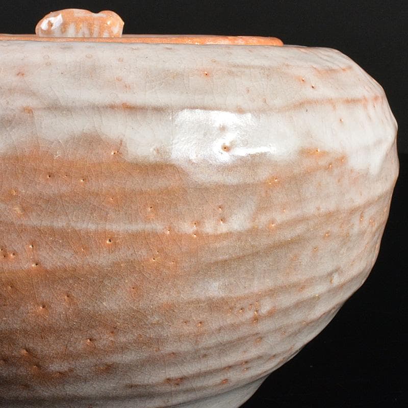 茶道具　印南窯　井上方竹造　瓢箪　水指　共布　堀内宗完極め箱　M R6801