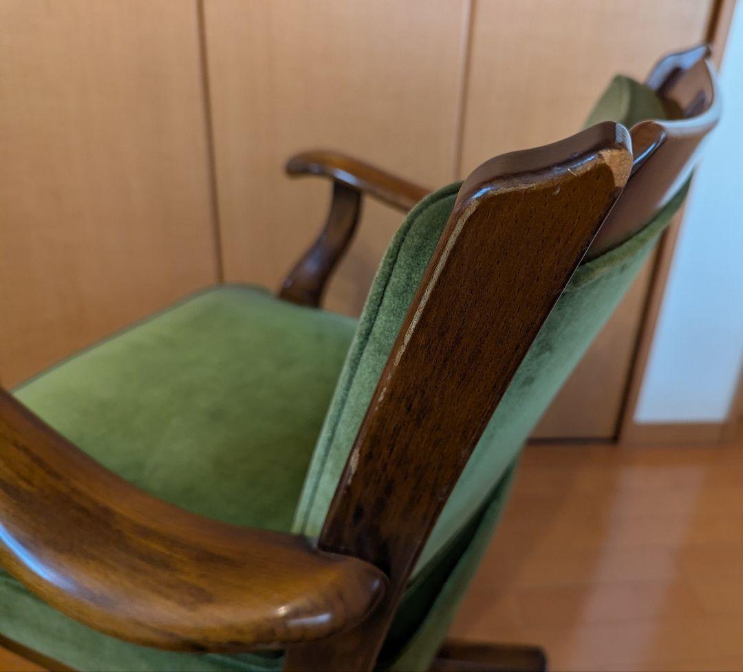 80s karimoku オールドカリモク コロニアル デスク チェア 書斎椅子