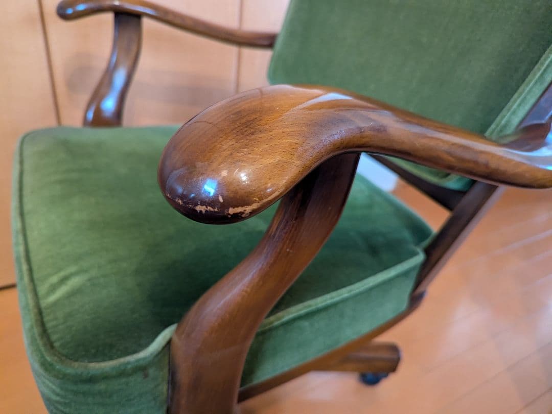 80s karimoku オールドカリモク コロニアル デスク チェア 書斎椅子