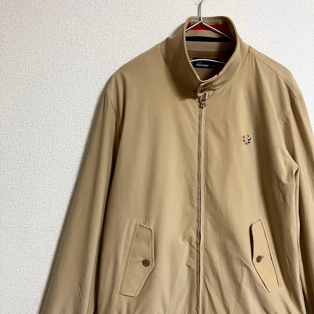 【美品】Fred Perry ハリントンジャケットBEAMS別注　ベージュ　M