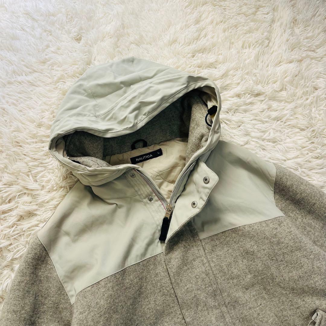 ジャケット・アウター NAUTICA 00s wool/nylon zip-up jacket L