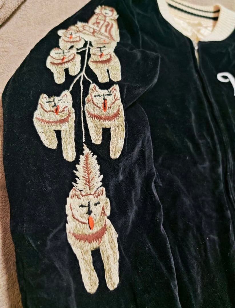 AVIREX USA 日本限定　スカジャン　２面用　コディアック　別珍　レーヨン