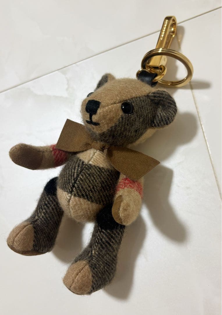 Burberry バーバリー ぬいぐるみ チャーム キーホルダー ベア チェック