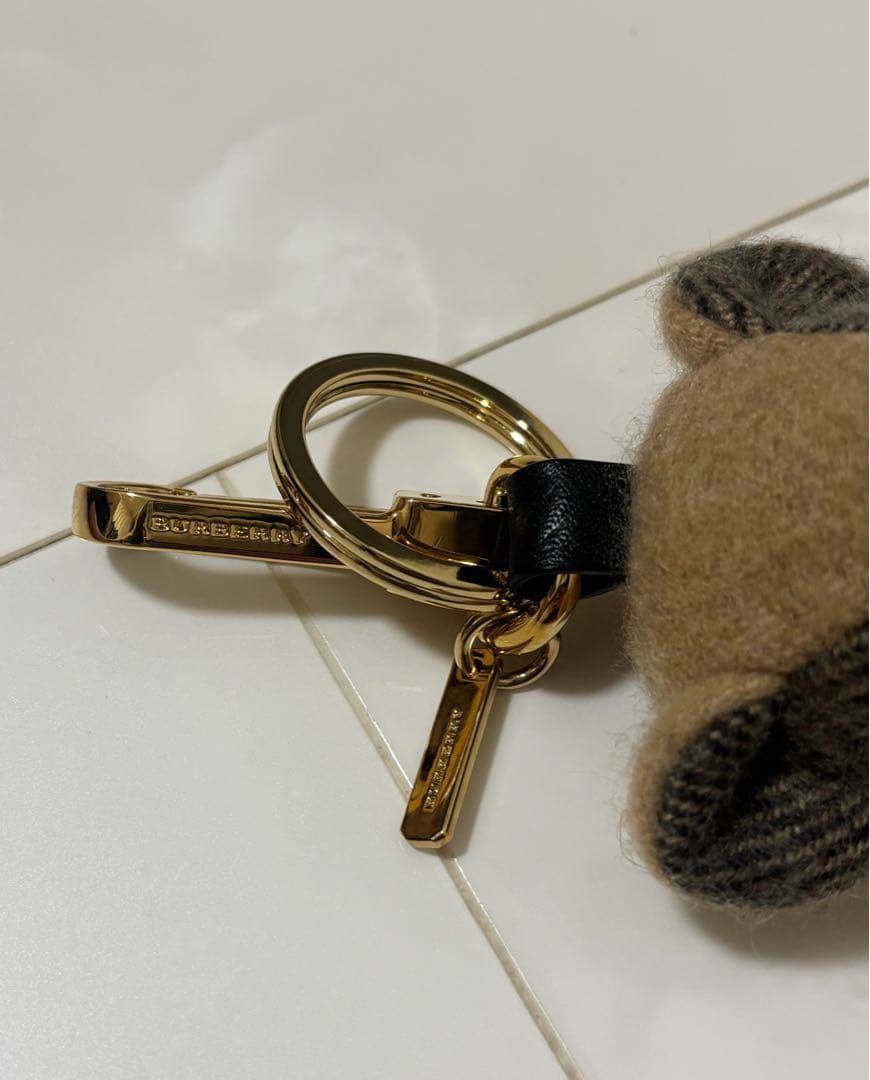 Burberry バーバリー ぬいぐるみ チャーム キーホルダー ベア チェック